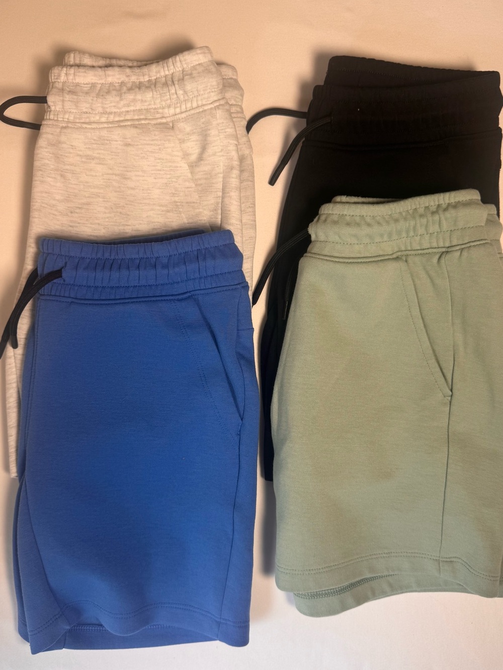 Art Class Boys Size 8 Shorts Bundle 4 Pack Black Blue Green Gray Black